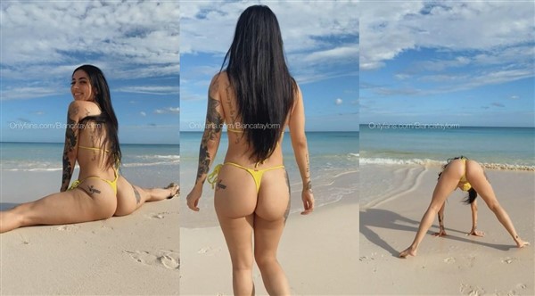 Bianca Taylor Beach Thong Bikini Video Leaked