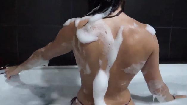 Christina Khalil Topless Bath Time Sexy Video