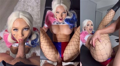 ScarlettKissesXO Harley Quinn Cosplay Sex Tape Video Leaked